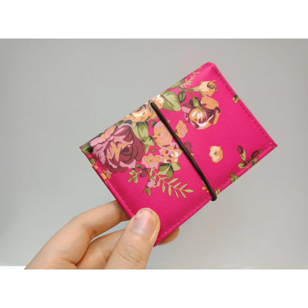 DOMPET TEMPAT KARTU / CARD HOLDER MODEL BUNGA ( 4 WARNA )