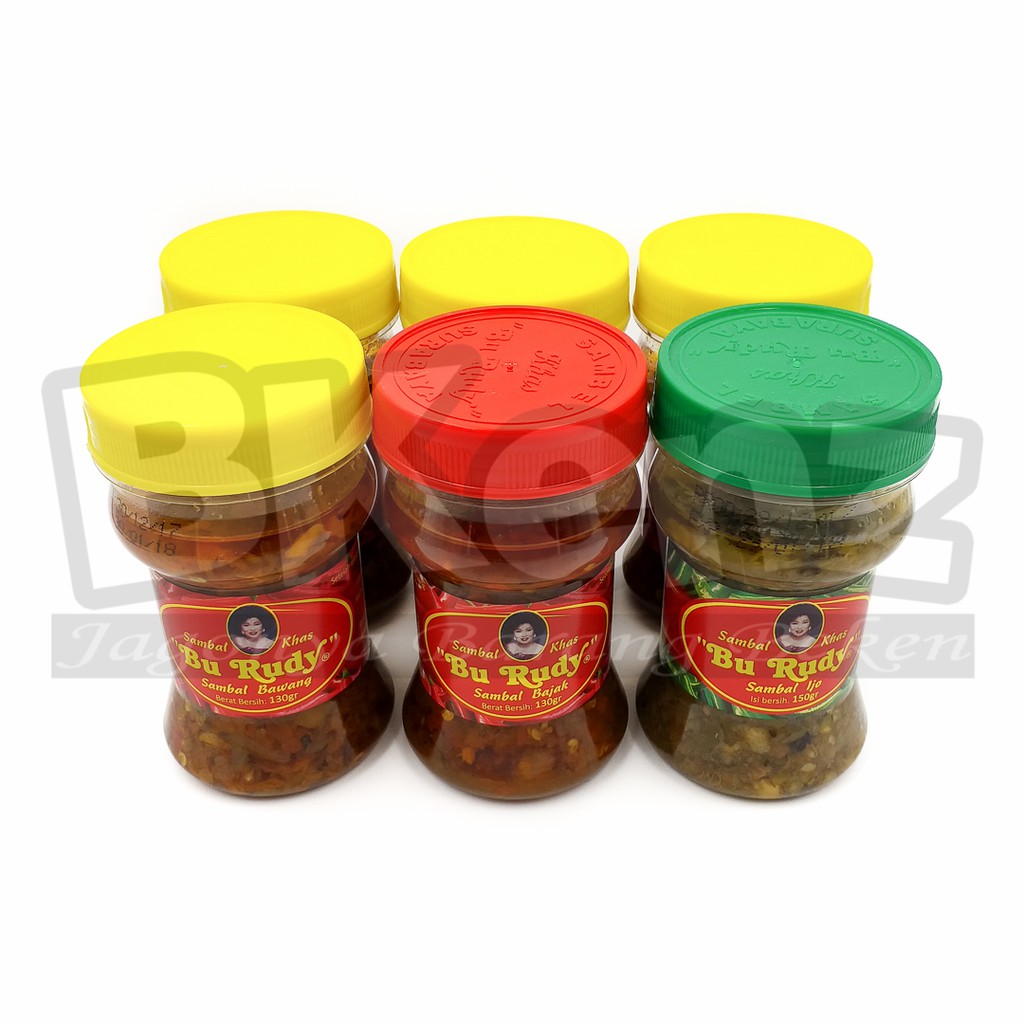 

Paket Sambal Bu Rudy 3 Rasa Bawang Trasi Ijo Isi 6 Botol