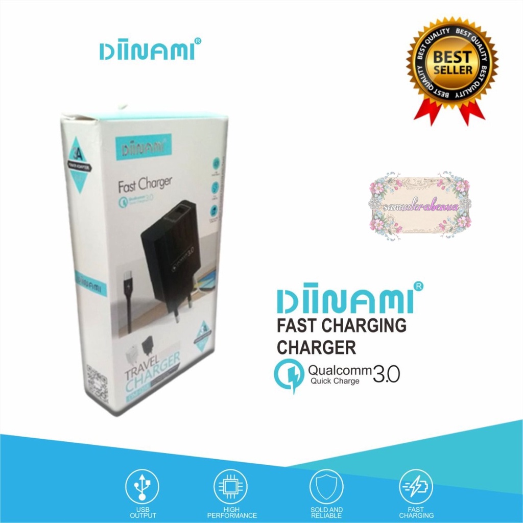 Q58  Charger DIINAMI Power 3A 18W Quick Charging TIPE C USB Fast Charging Port Smart Protection Garansi Resmi 1 Tahun SB3135