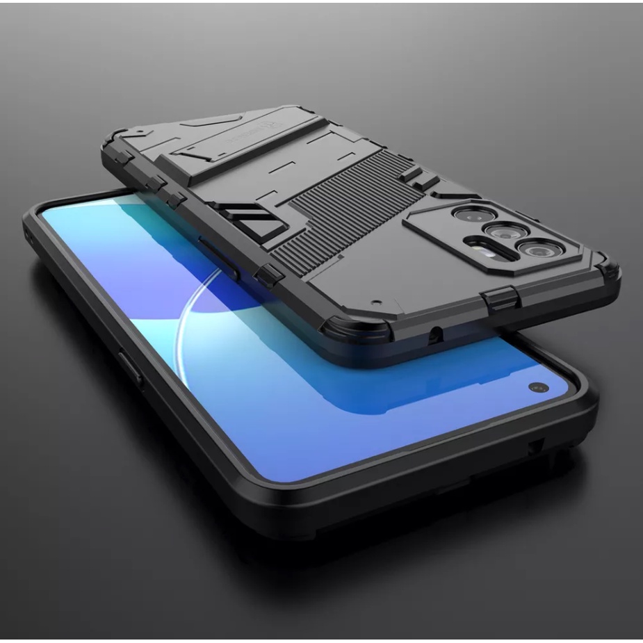 CASING OPPO RENO6 RENO 6 4G KICKSTAND CASE PHONE BACK COVER