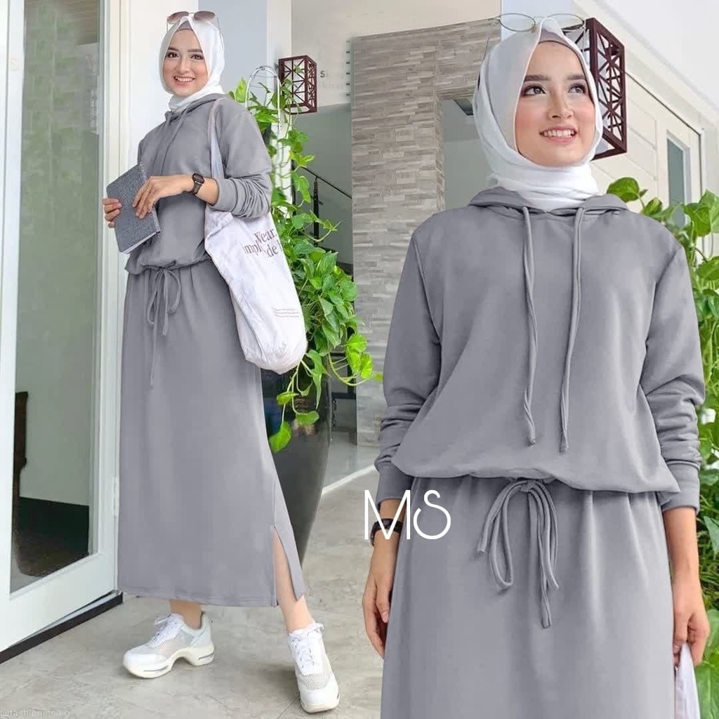 PCS SET ALEXA FASHION BUSANA PAKAIAN WANITA SETELAN ATASAN DAN ROK MS 2 UKURAN L DAN XL