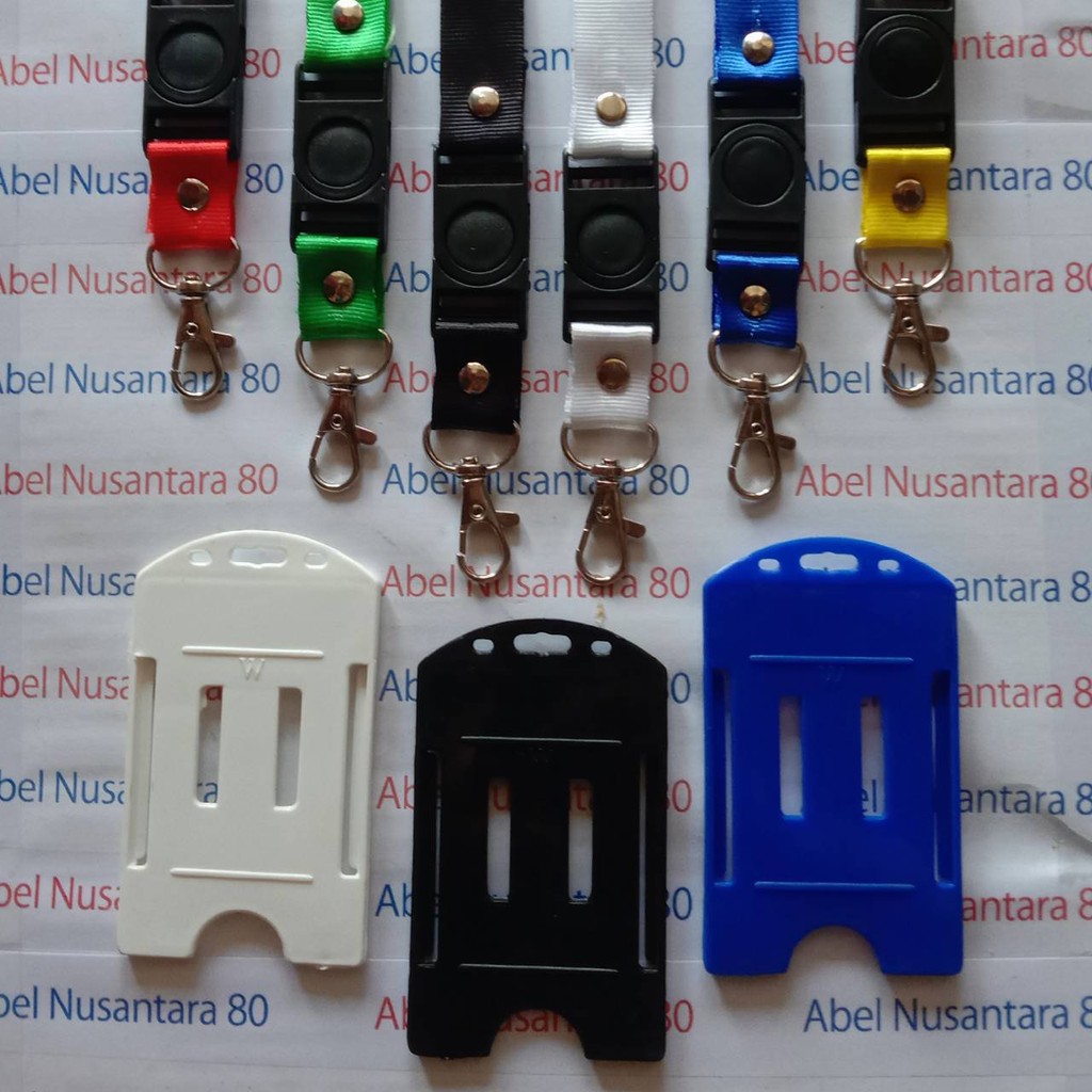 

Paket Casing ID Card Plastik Tebal dengan Tali Kait 2cm Stofer