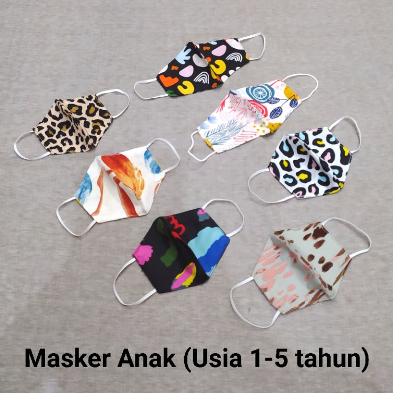 Masker Anak usia 1-5 tahun (Anti Pengap)