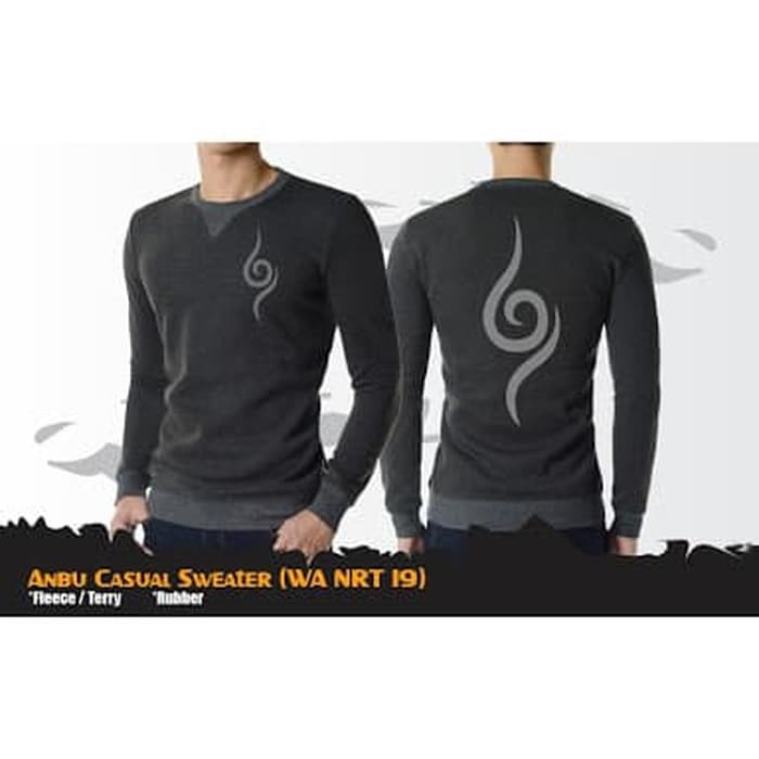 SWEATER ANBU CREWNECK CASUAL / SWEATER ANIME / SWEATER FLEECE / SWEATER PRIA