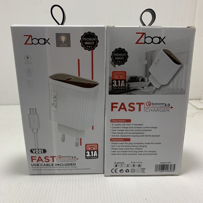 CHARGER ZBOX V001 3.1A TYPE C