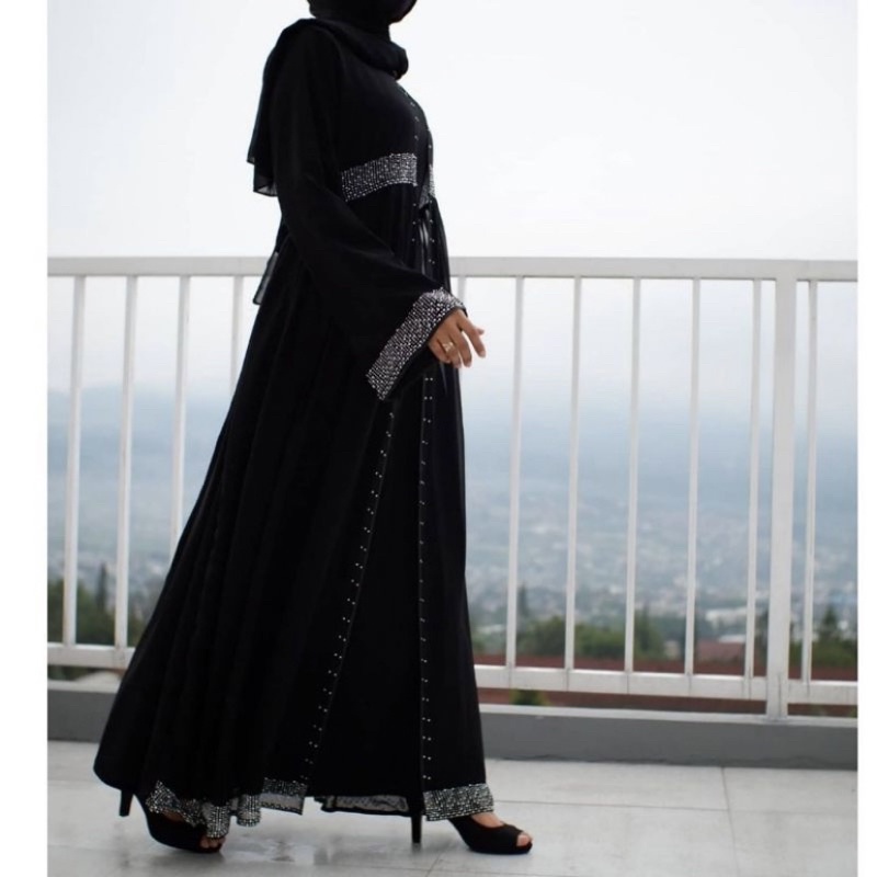 abaya turkey | gamis abaya | gamis arabian | abaya jetblack LUBNA
