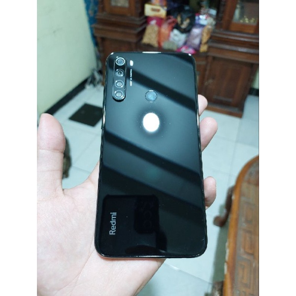 Redmi Note 8 4/64 hitam bekas fullset