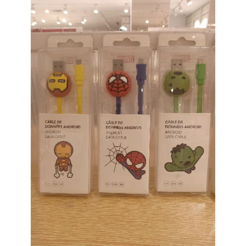Miniso Micro USB Data cable MARVEL charger android data cable