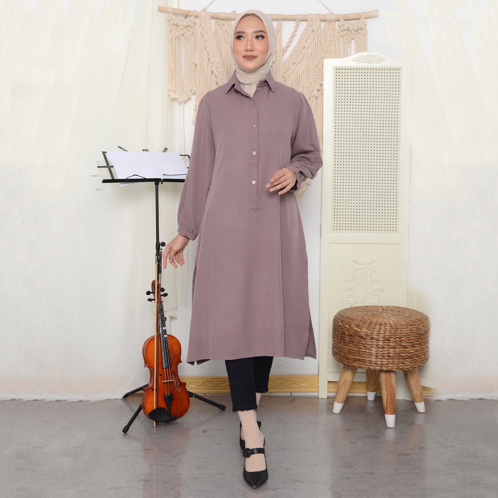 LONG TUNIK WANITA TERBARU/TUNIK BUSUI SHAKILA PREMIUM