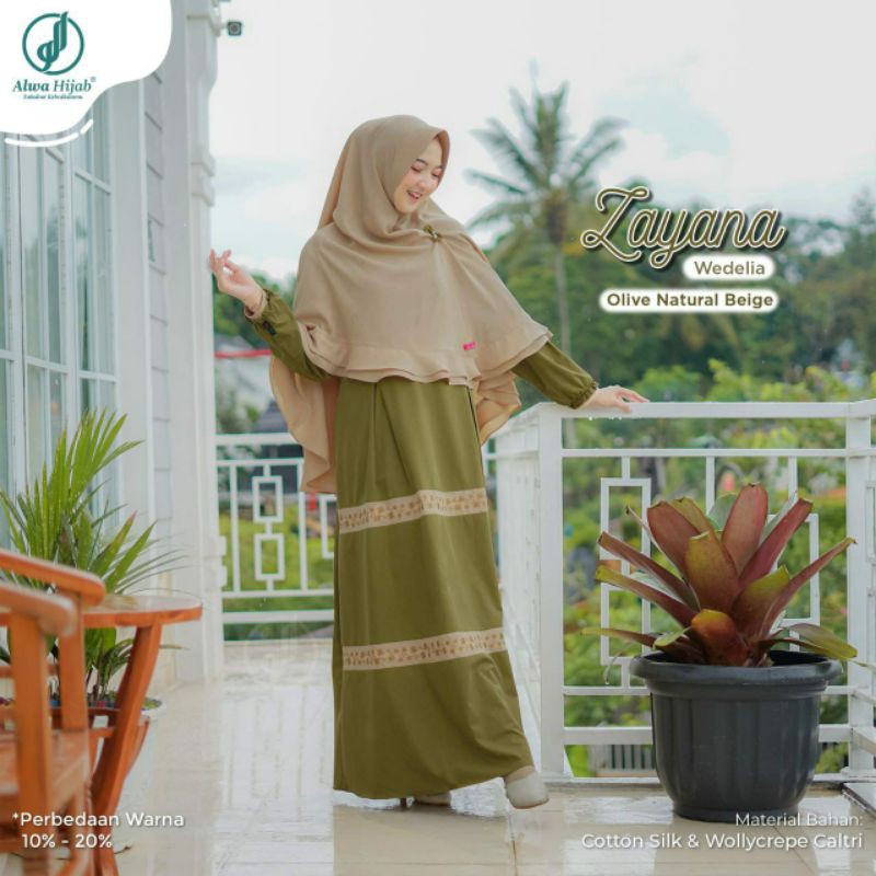 Gamis Syari Set Zayana Alwa Hijab