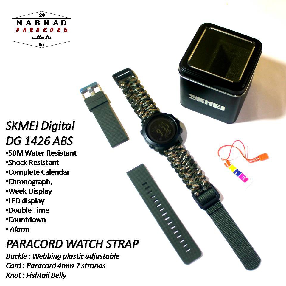 Jam Tangan Outdoor Skmei Dg 1426 Abs Strap Paracord Thomgear Paiton Probolinggo