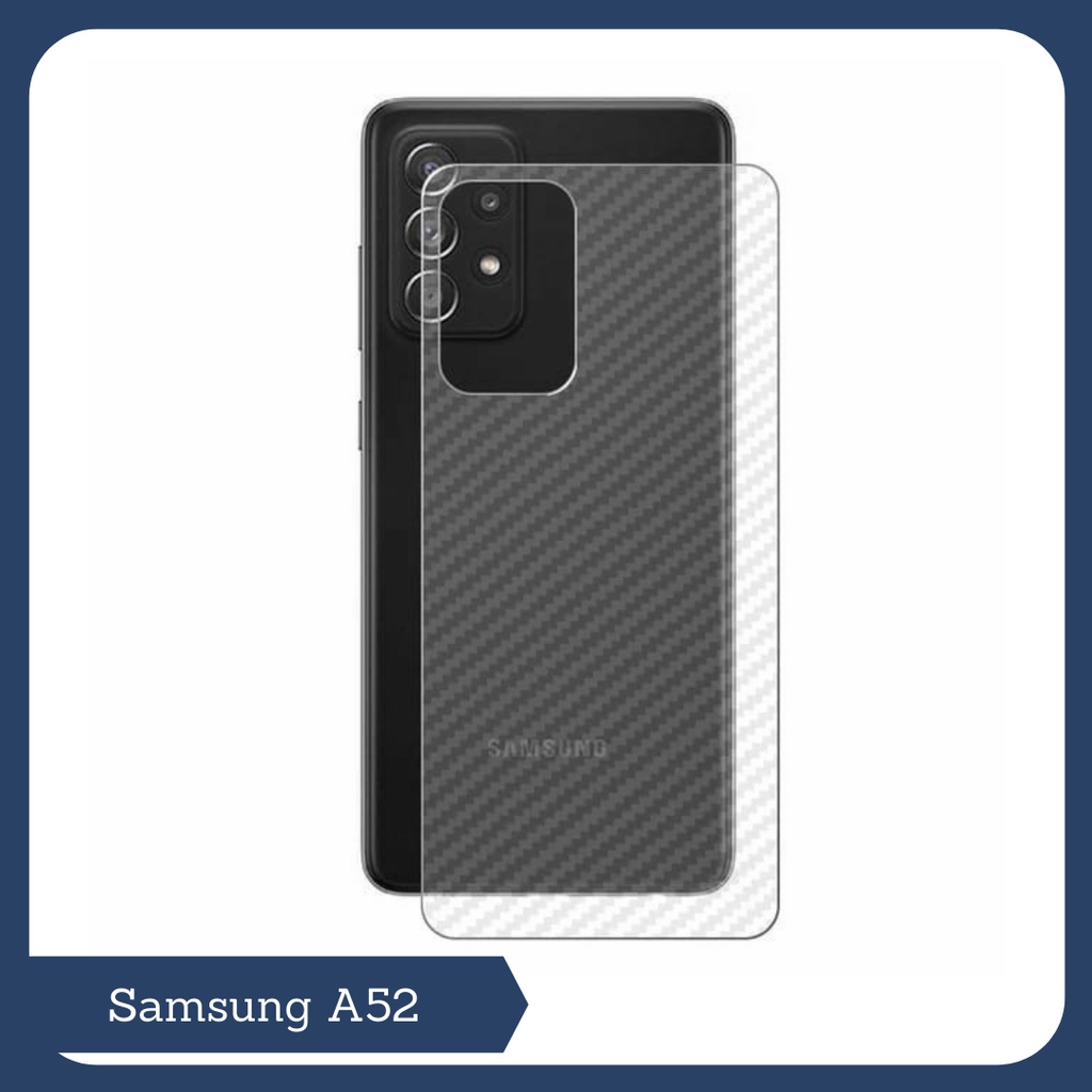 Back Cover Anti Gores - Skin Carbon SAMSUNG GALAXY A52
