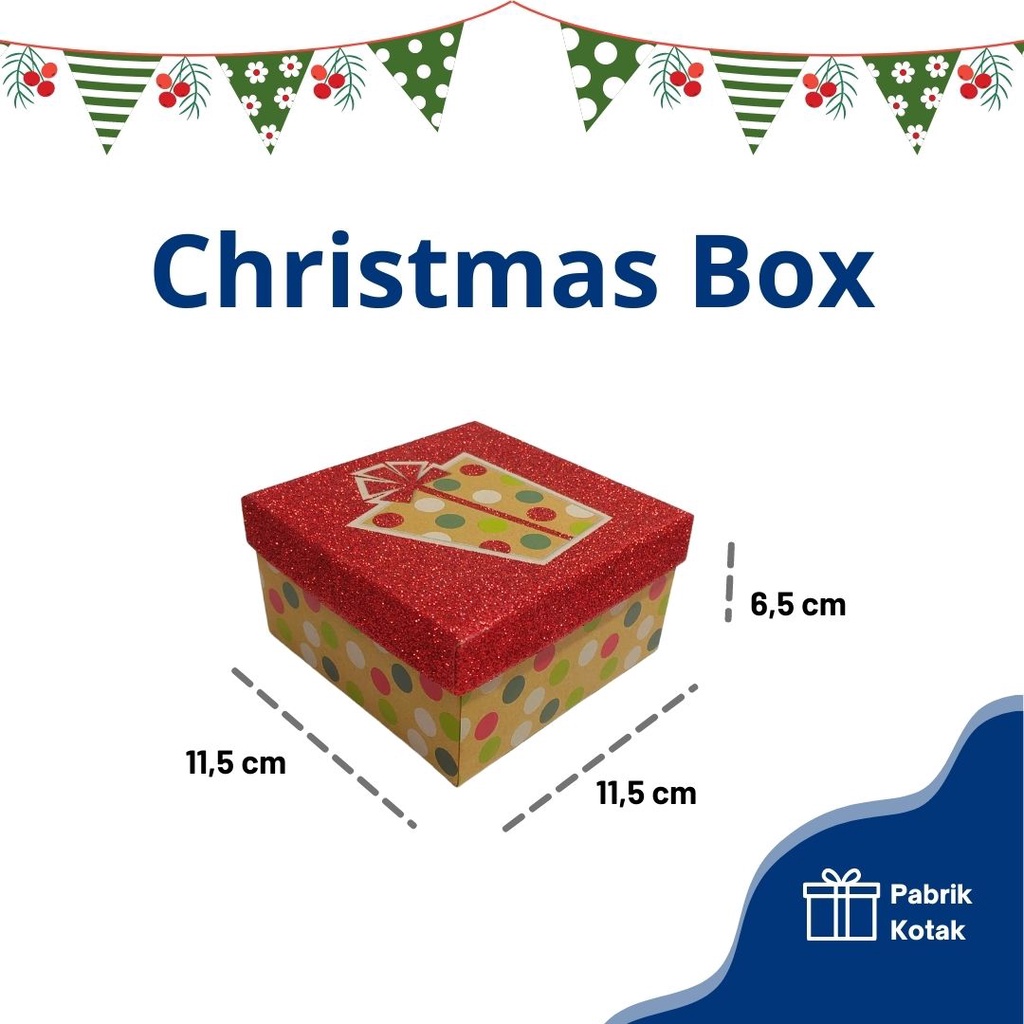 

Kotak Kado - Kado Natal - Christmas Box - Glitter