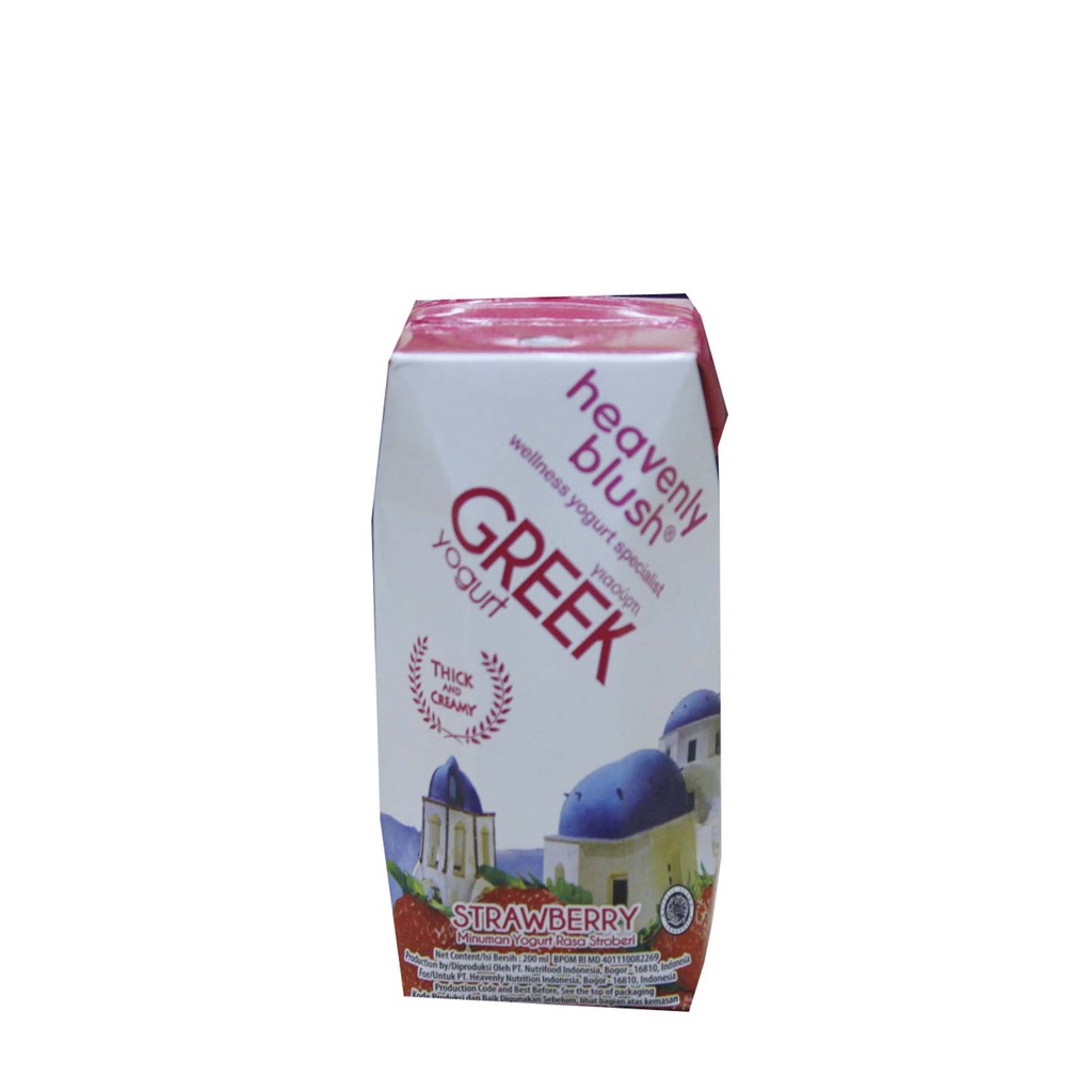 

HEAVENLY BLUSH GREEK YOGURT STRAWBERRY 200ML