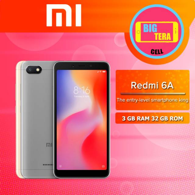 Xiaomi / Xiomi Redmi 6A RAM 3GB 32GB - Xiomi Mi 6 A - HP Xiomi RAM 3GB Murah