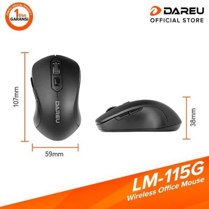 Dareu LM-115G Wireless Mouse / Dareu LM115G / Dareu LM 115G