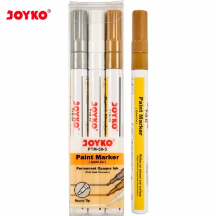 

Paint Marker JOYKO PTM-59-3 Round Tip Set 3