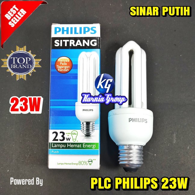 LAMPU PHILIPS 23w PUTIH ORIGINAL SITRANG 23watt Cool Day light Lampu Jari PLC TERMURAH berkualitas