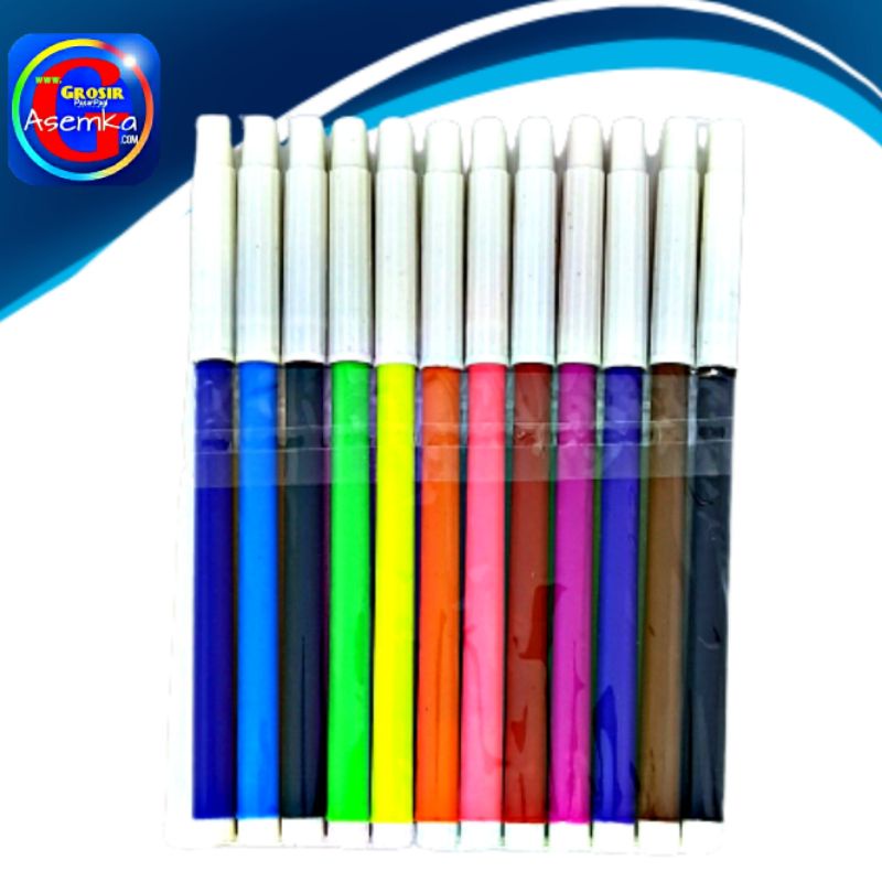 GPA Spidol Warna 6set spidol 12warna Pluto Best Produk