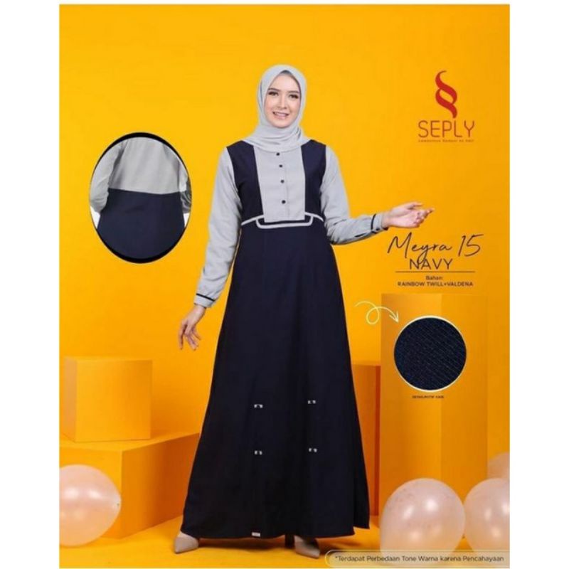 Gamis Seply Meyra 15 Hitam