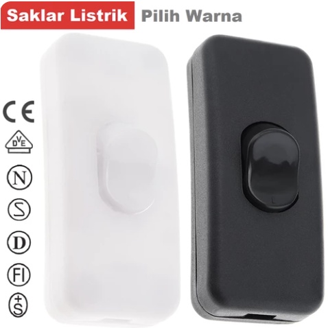 Saklar Kabel Listrik 303 Lamp Switch Power On Off Lampu LED Meja Kipas