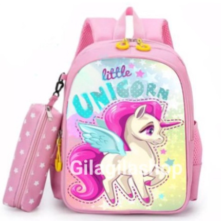 GGS Tas Sekolah Anak Perempuan ANTI AIR TK Sama SD Ransel Import Lucu Tebel Karakter 3 tahun 4 tahun 5 tahun Anti Basah Anti Hujan  PAW Patrol unikon Little Pony murah gado gado