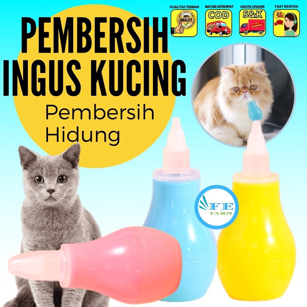 Penyedot Ingus Alat Kucing Pembersih Hidung Perlengkapan Cats Nose Cleaner Termurah FEFARM