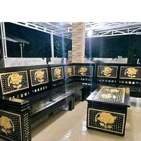 sudut jati ukiran - sudut jati ukiran jepara - kursi sudut jati ukiran - kursi tamu sofa minimalis -