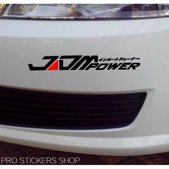PROMO Stiker JDM Power Sticker Mobil Cutting Stiker JDM Brio Ayla Agya Terios Jazz Yaris Universalu