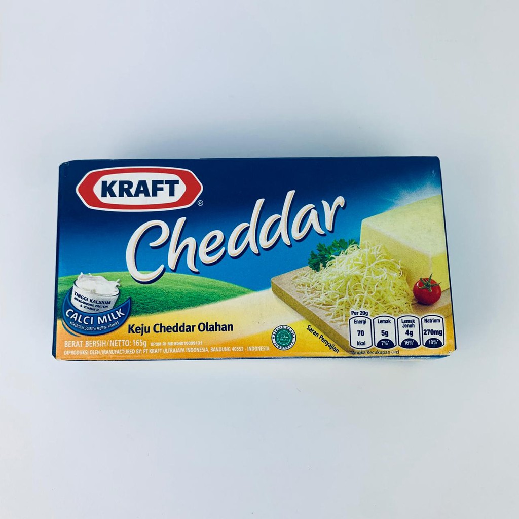 KRAFT CHEDDAR KEJU  CHEDDAR 165g Shopee Indonesia