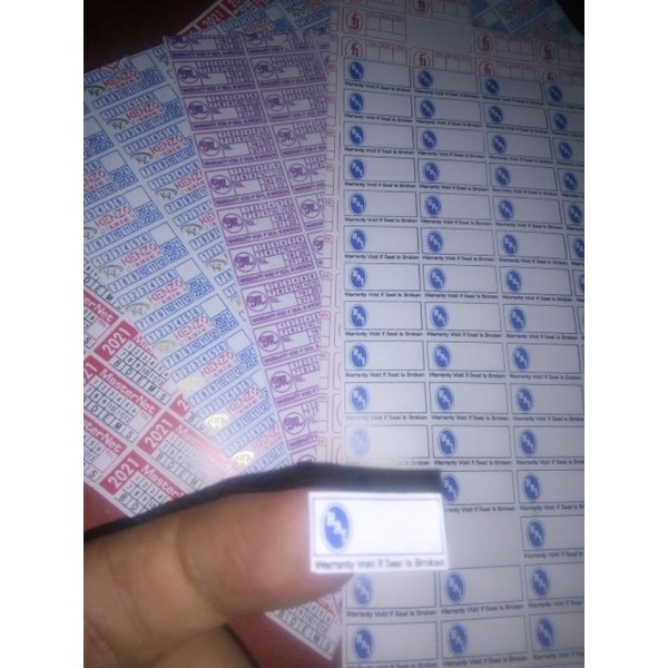 STICKER STIKER SEGEL WARRANTY GARANSI PECAH TELUR 2x1 CM