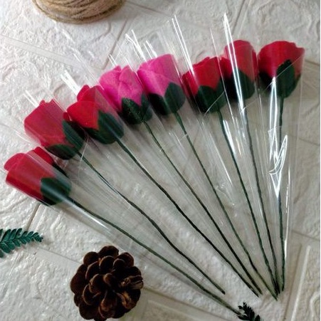 bunga mawar flanel / bunga flanel