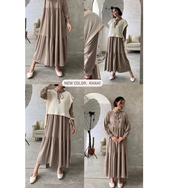 Ready Stock roe plain dress 59 ←
