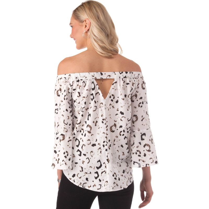 Calvin klein jeans print Off shoulder Top