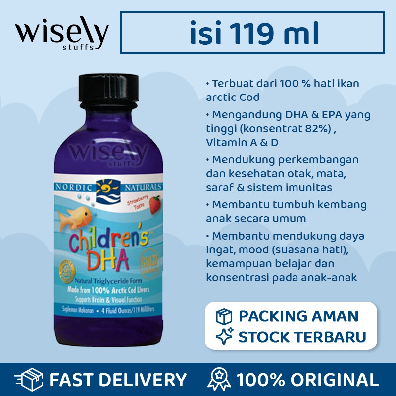Nordic Naturals Children's DHA 119mL BPOM Original Nordics Natural