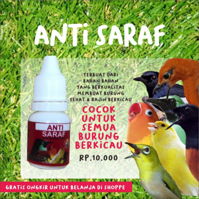 Anti Saraf Dr Edhi Obat Burung Sakit Tetelo Gangguan Syaraf Sress Untuk Burung Lovebird Kenari Kacer Murai Pleci Kolibri Cucak Pentet Anis Jalak Perkutut Dll Sempati Bird Shop