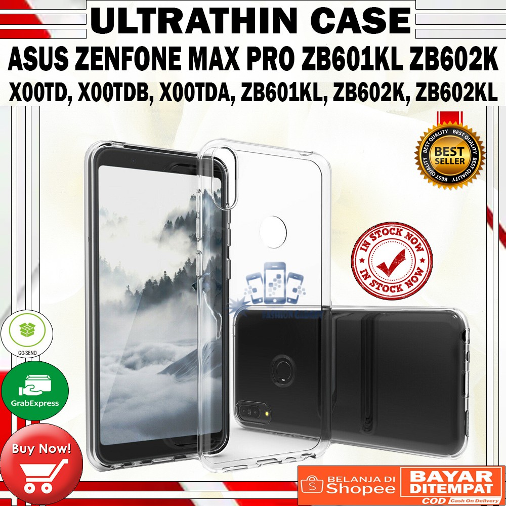 Ultrathin Asus Zenfone Max Pro M1 ZB601KL ZB602KL X00TD Ultra Thin / Silikon / Case Transparant / Casing Asus Zenfone