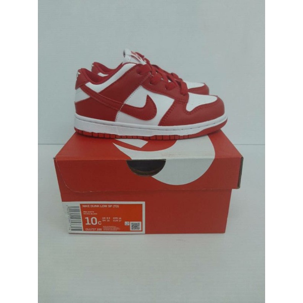 SEPATU KIDS NIKE SB DUNK LOW UNIVERSITY RED MIROR ORIGINAL 1:1 BNIB