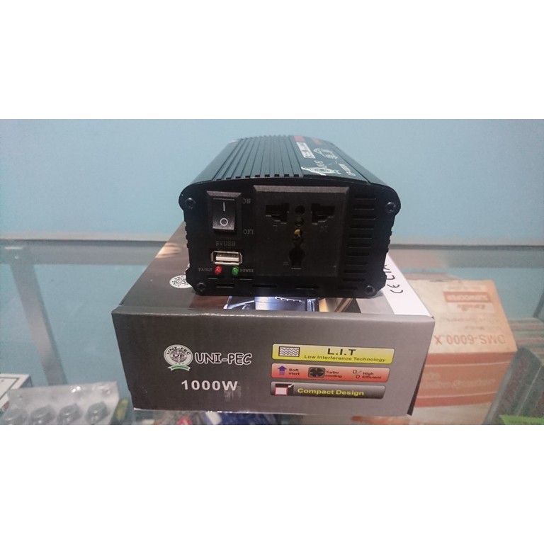 Inverter Perubah Arus Dc(aki)to Ac(rumah) 1000 W UNI PEC MURAH