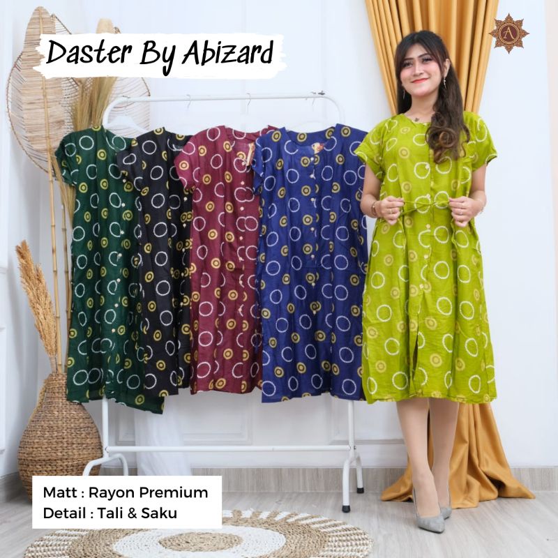 Abizard Daster KIMONO POPPY Busui Friendly LD 120 Tali Pinggang Rayon