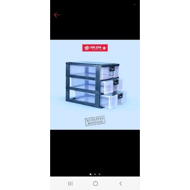 

Pressa Container A4 ss-3 PR-33 Lion Star Laci Plastik A 4 Susun 3