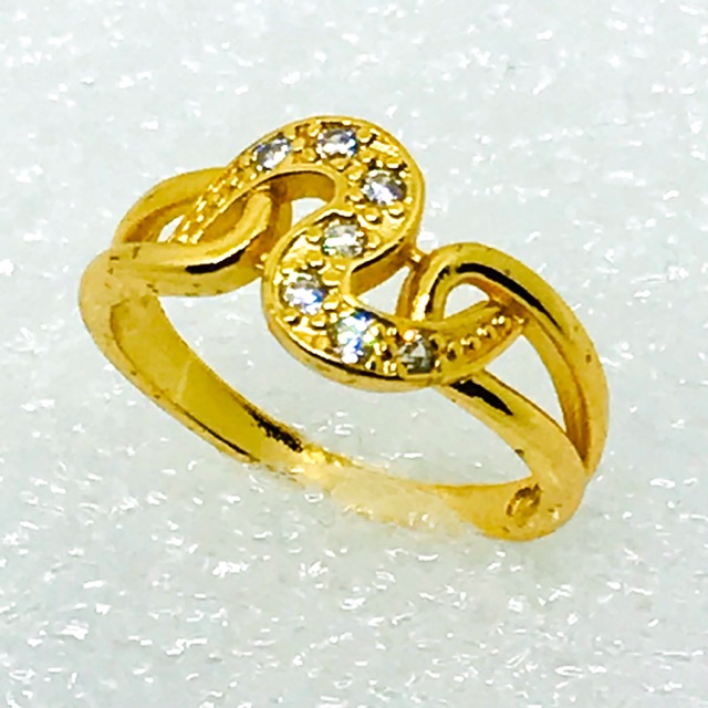 Cincin wanita //cincin lapis emas //cincin replika berlian //cincin