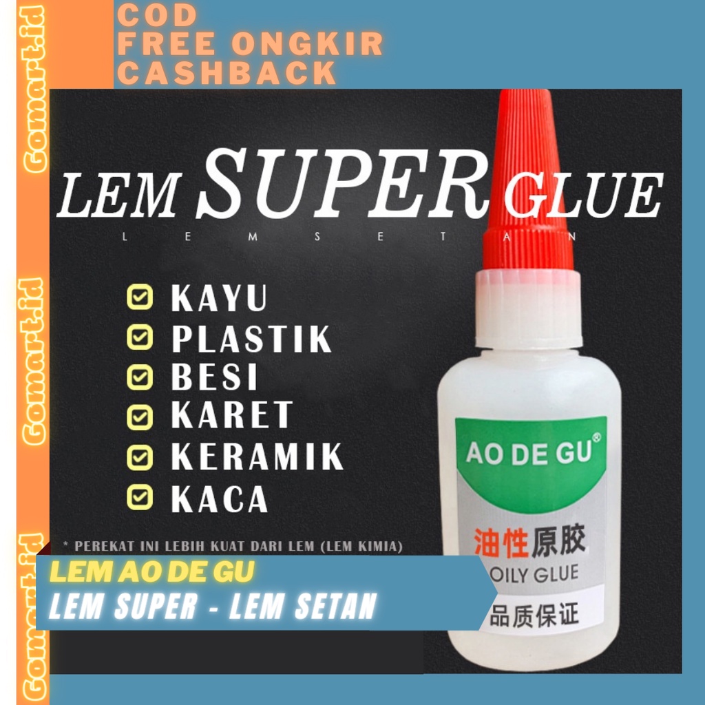 Lem Super Glue 50ml - Lem Super Perekat Kuat 50ml - Lem Korea Glue 50ml - Lem Sepatu 50ml - Lem Setan 50ml