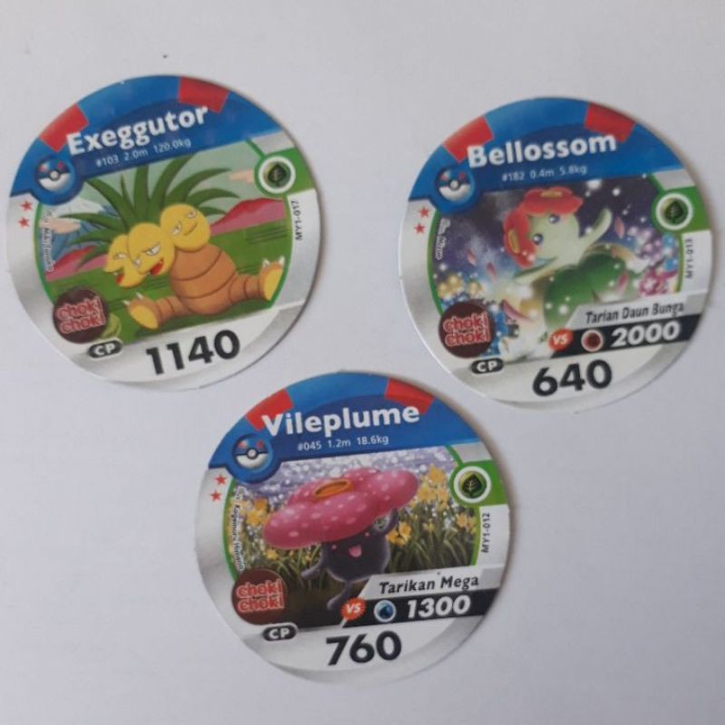 Kartu pokemon choki choki medallion biru