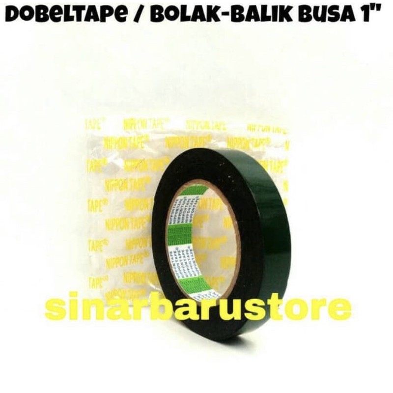 

Lakban Double Tape/Dobel Tip Busa Nippon 1" (Inchi)