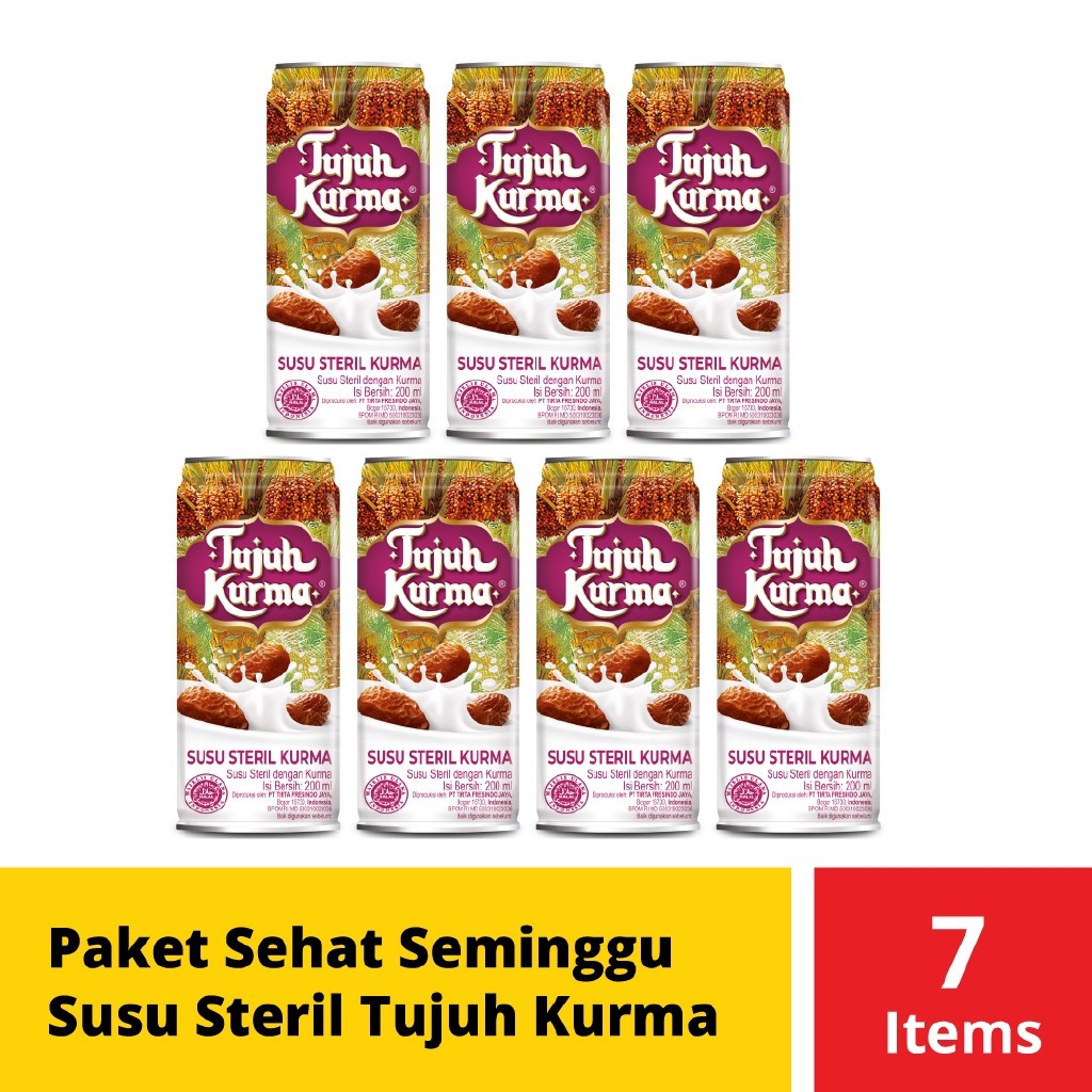 

Paket Sehat Seminggu Susu Steril Tujuh Kurma isi 7 Pcs