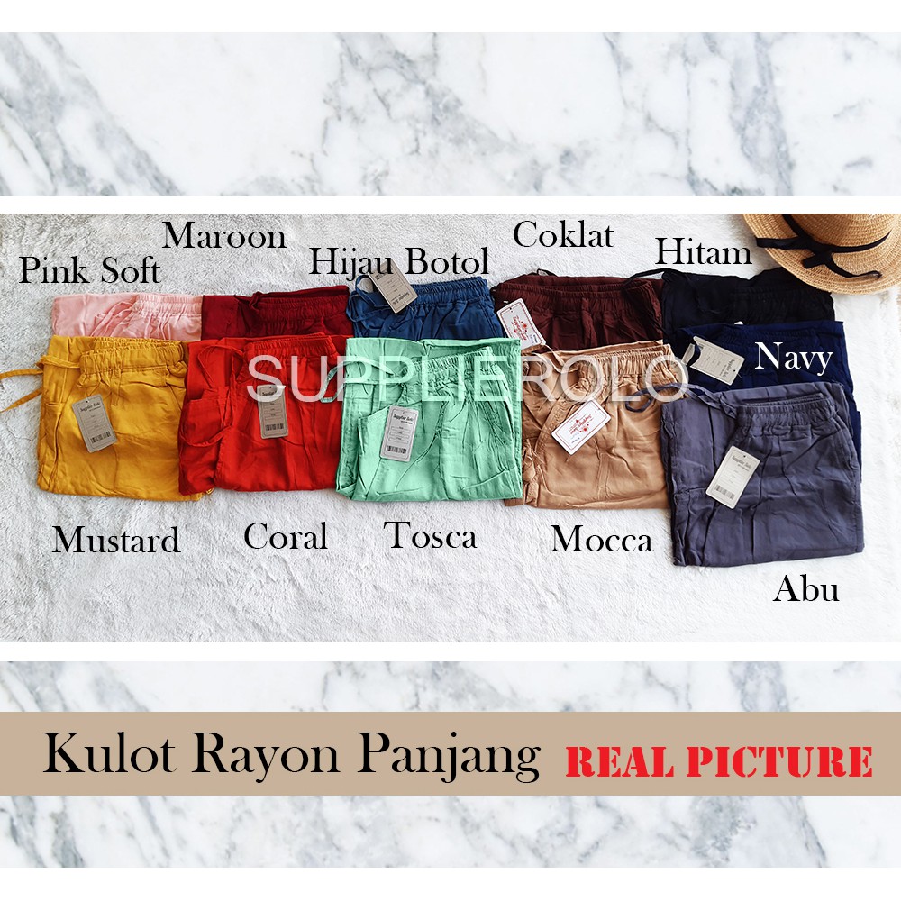 KULOT RAYON PANJANG STANDART DAN JUMBO XXL