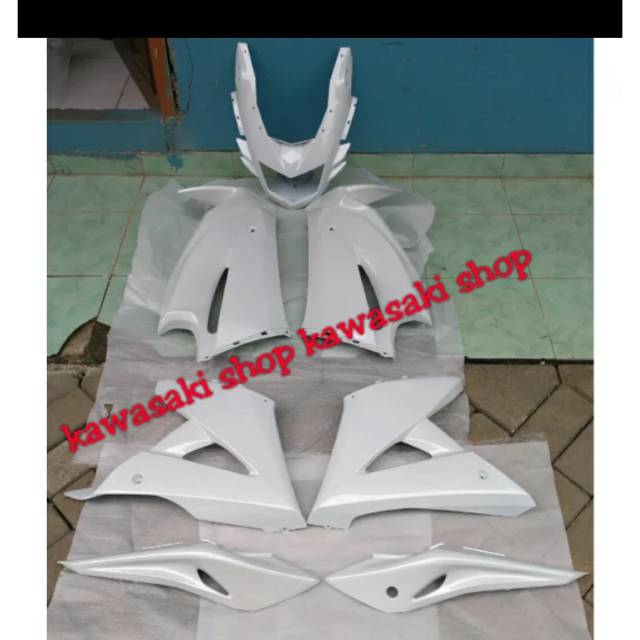 fairing full set putih polos body ninja rr new original