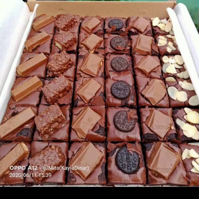 

Brownies sekat ukuran 25 x 25