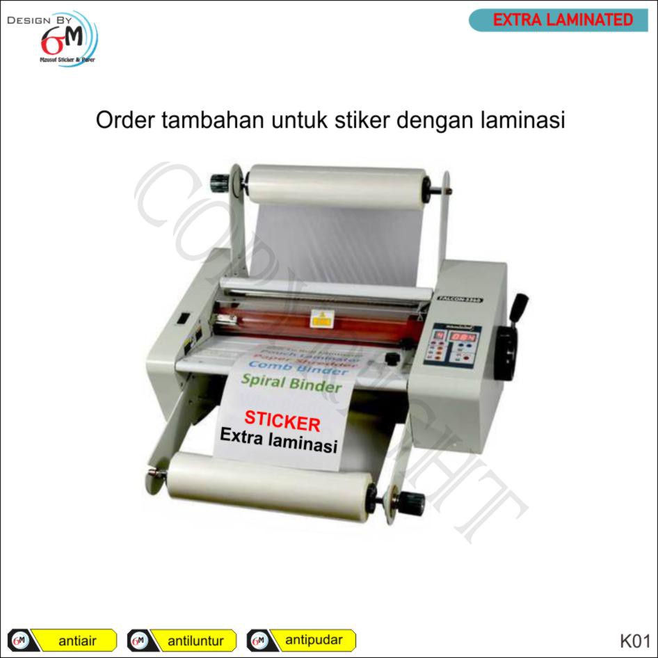 

Extra Laminasi Stiker